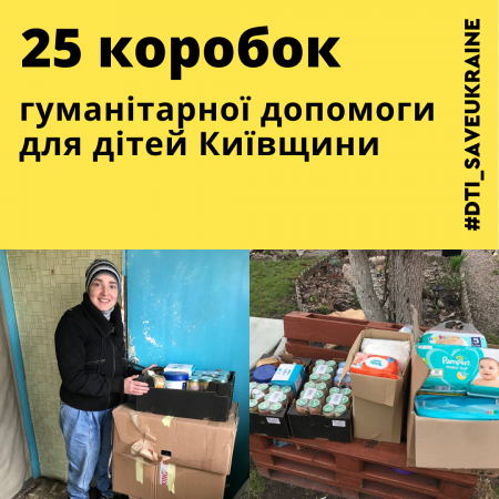 Humanitarian aid for children of Kyiv region
