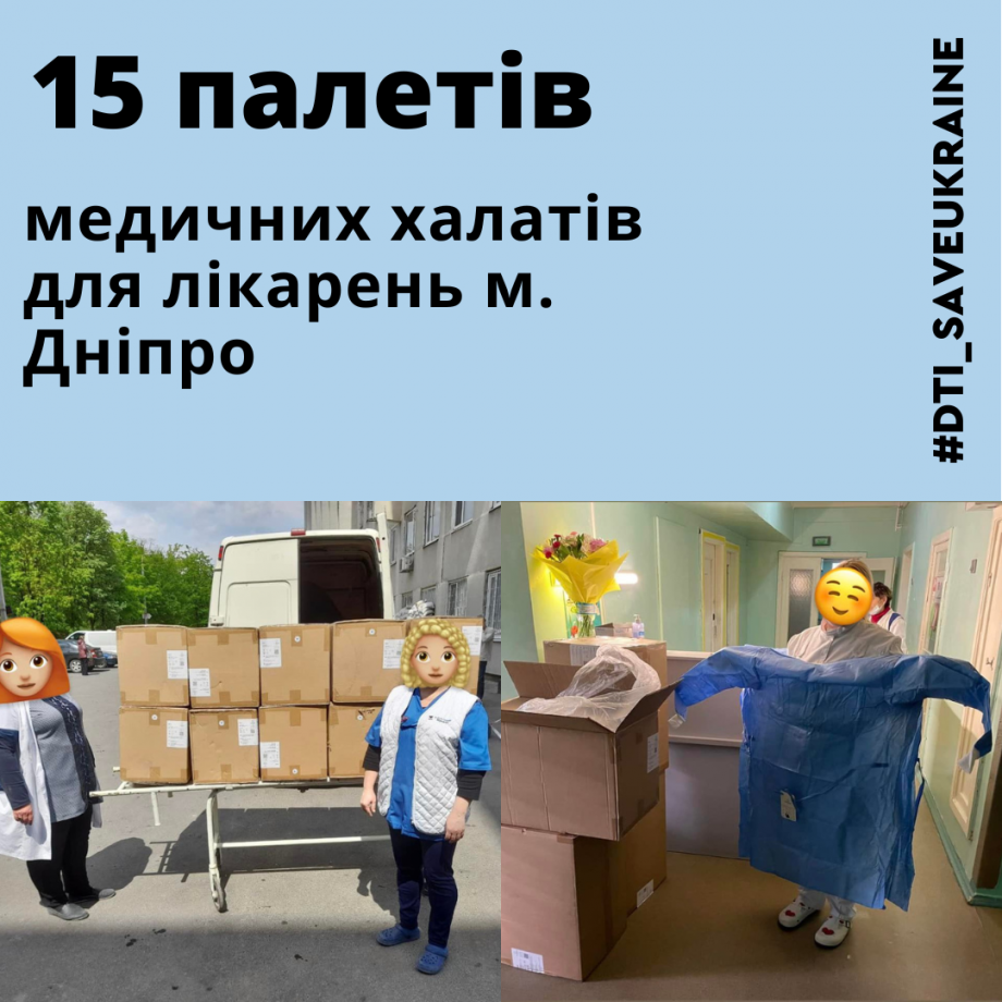 Humanitarian aid to Dnipro hospitals